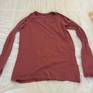 lululemon athletica Long Sleeve Top in Dusty Rose